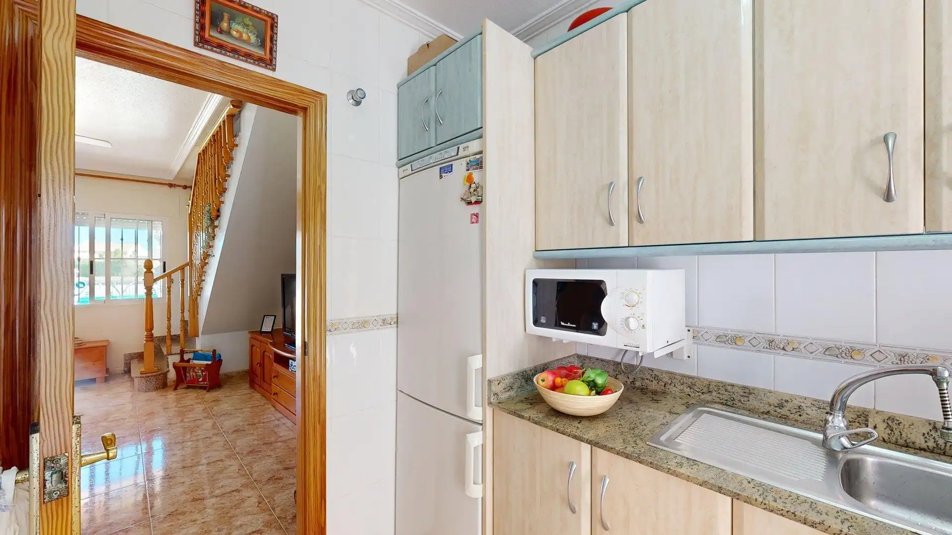 Cocina de Casa adosada en venta en Pilar de la Horadada con Jardín privado, Terraza y Balcón