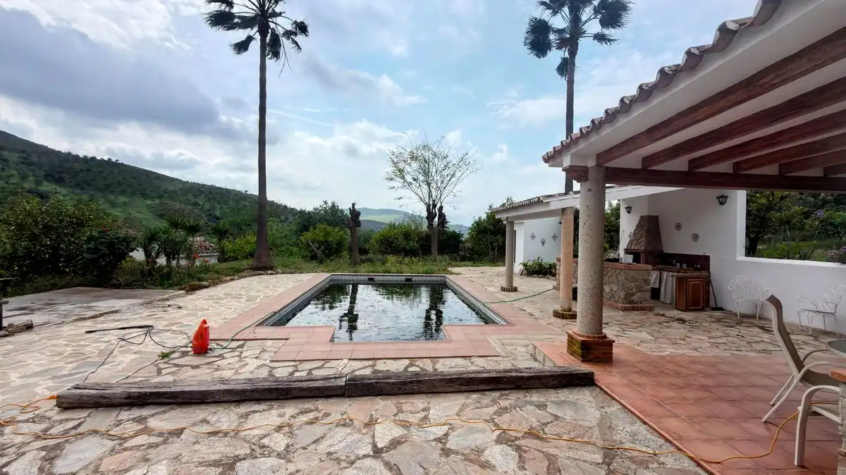 Swimming pool of Country homes for rent in Valle de Abdalajís  with Air Conditioner, Heating and Private garden