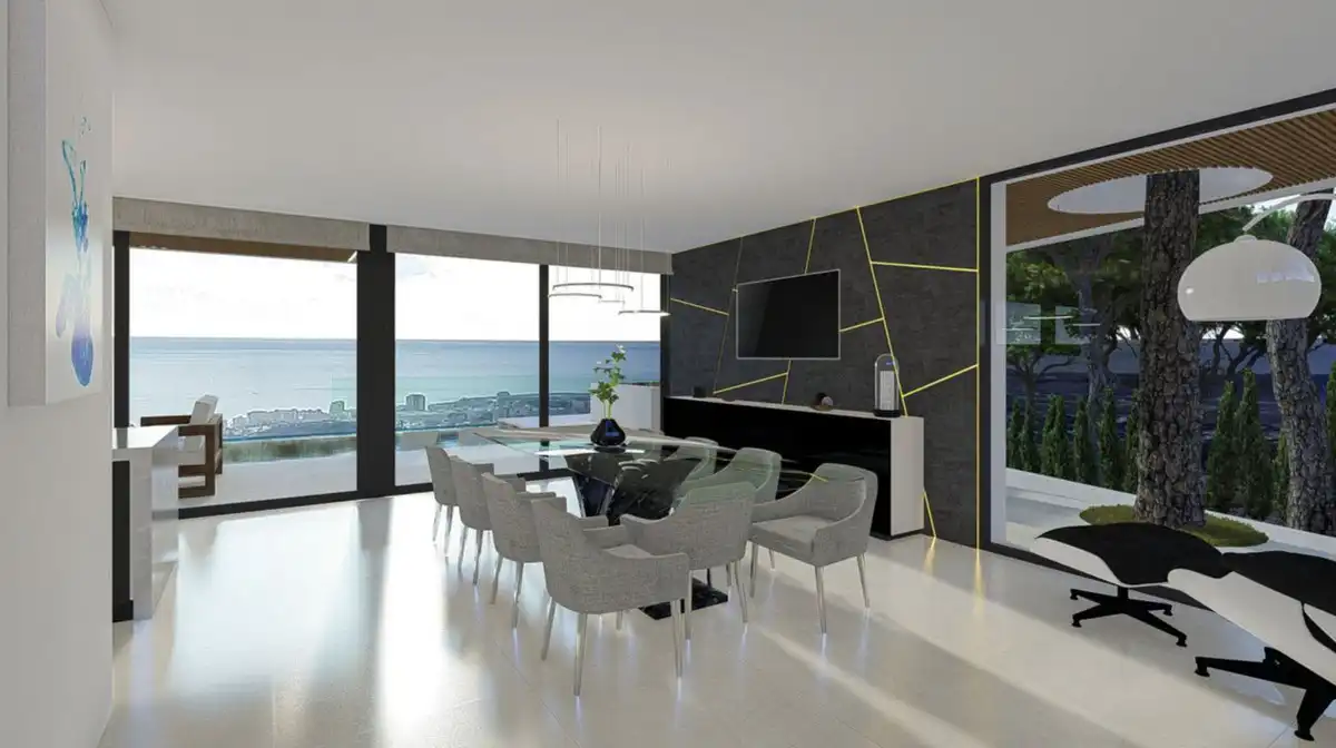 Dining room of Houses for sale in Mijas  with Air Conditioner, Private garden and Terrace