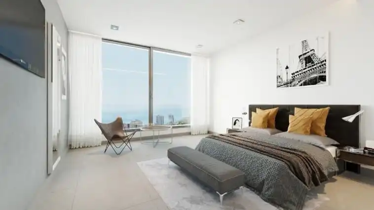 Bedroom of Houses for rent in Mijas  with Air Conditioner, Heating and Parquet flooring