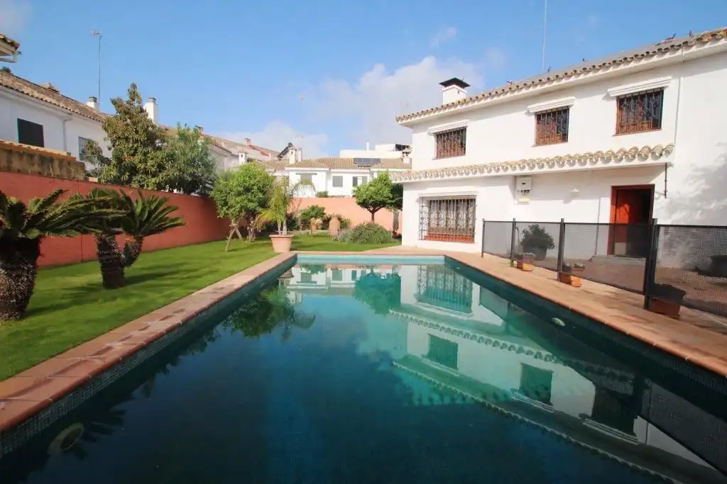 Jardín de Casa o chalet en venta en Jerez de la Frontera con Aire acondicionado, Jardín privado y Terraza
