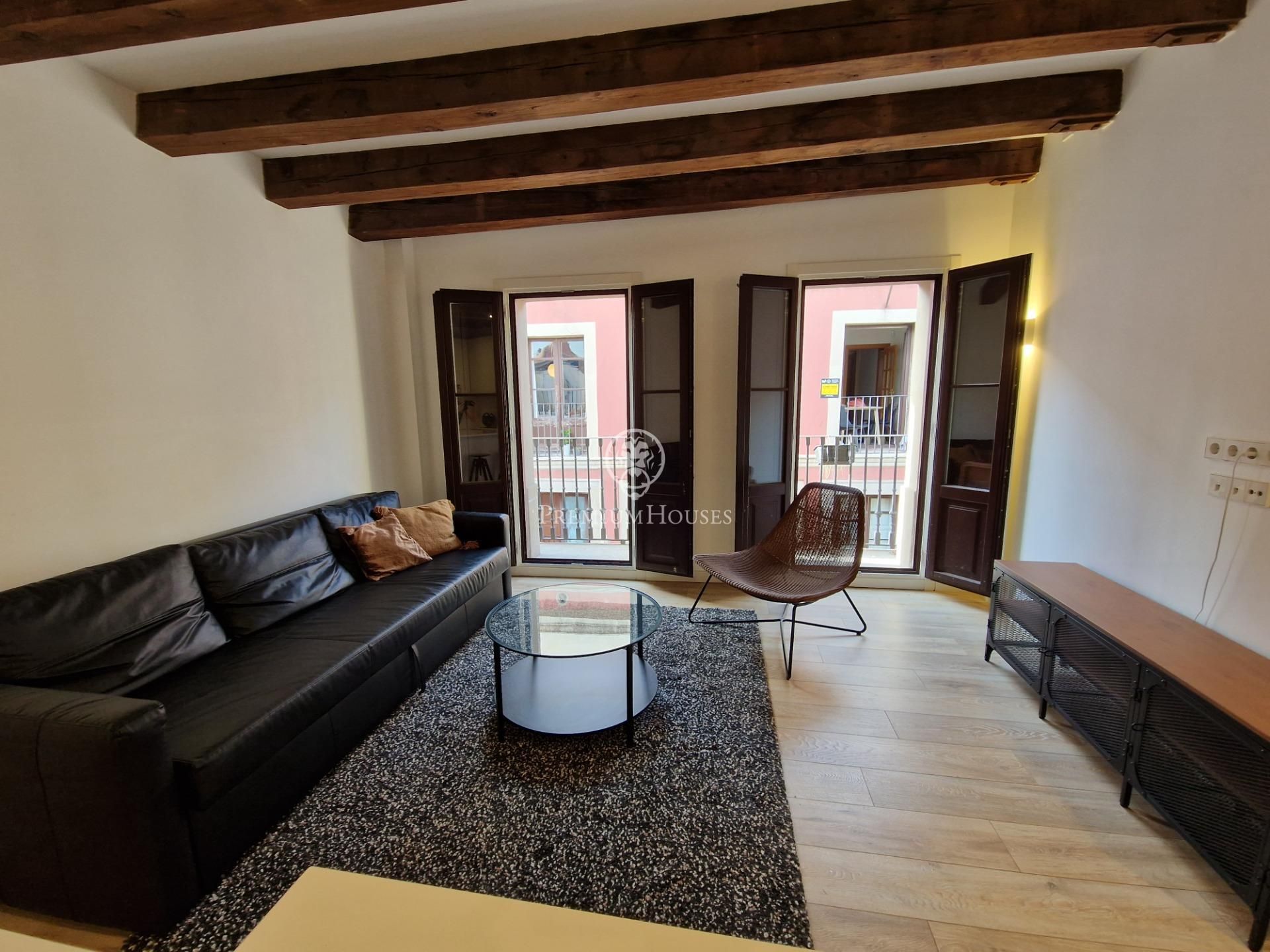Living room of Attic for sale in  Barcelona Capital  with Air Conditioner and Terrace