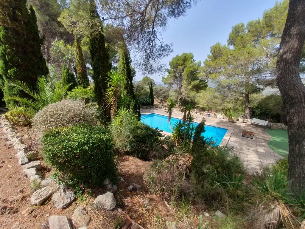 Jardín de Finca rústica en venta en Puigpunyent con Aire acondicionado, Jardín privado y Piscina