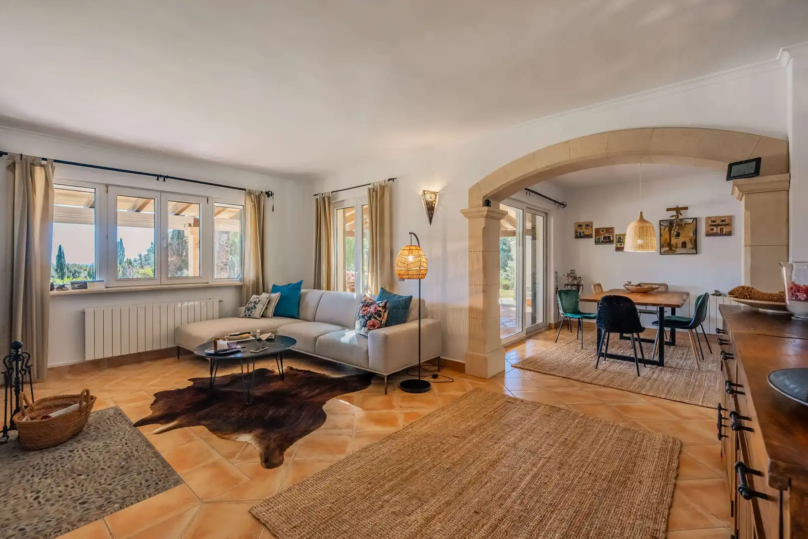 Sala d'estar de Finca rústica en venda en Son Servera amb Aire condicionat, Calefacció i Terrassa