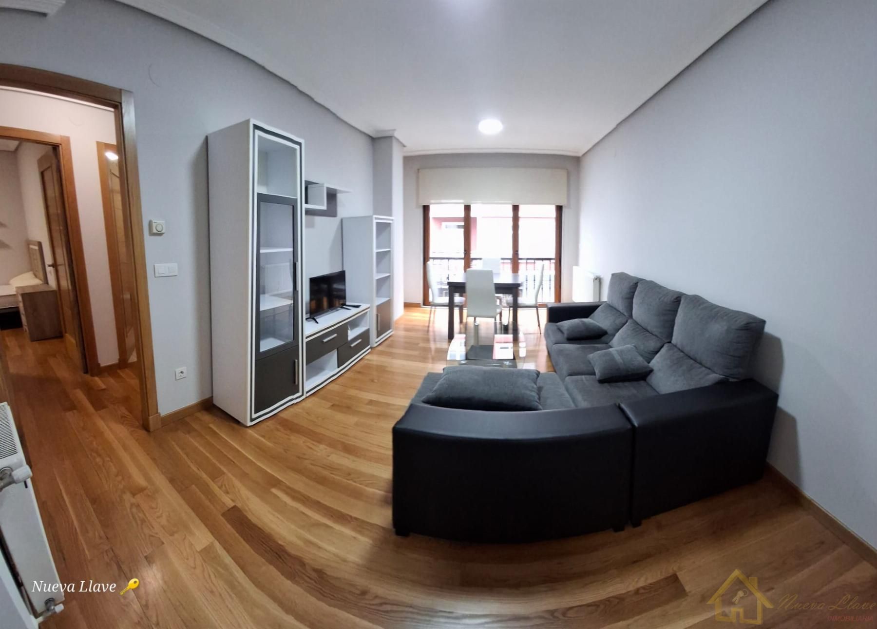 Living room of Apartment to rent in Lugo Capital  with Heating, Parquet flooring and Terrace