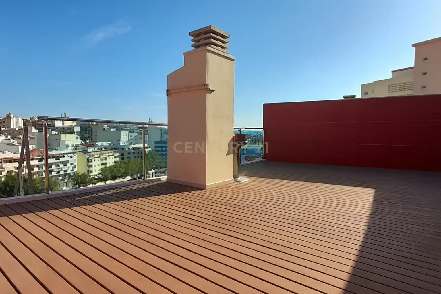 Terrasse von Wohnungen zur Miete in Calpe / Calp mit Klimaanlage, Ofen und Waschmaschine
