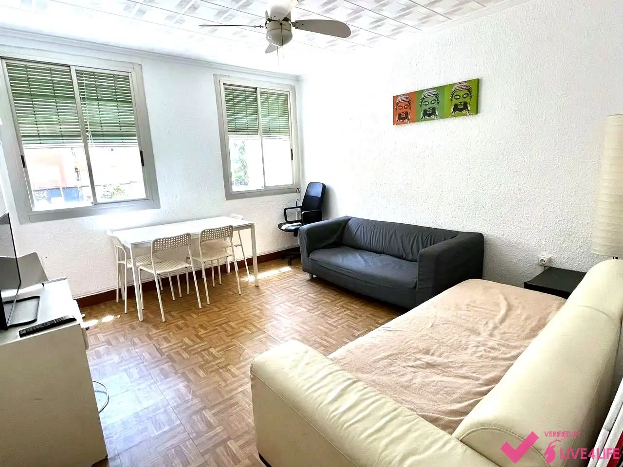 Sala de estar de Piso de alquiler en Valencia con Jardín privado y Amueblado