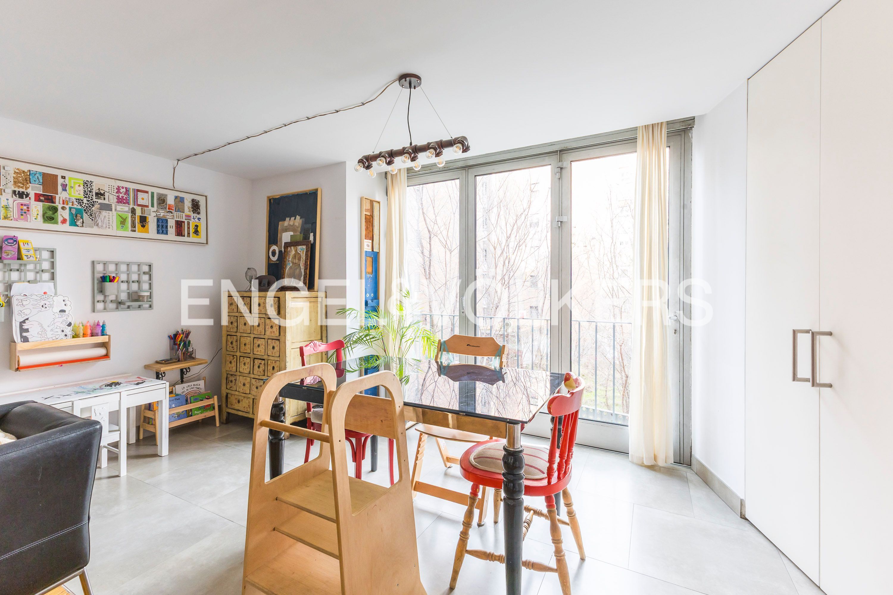 Dining room of Duplex for sale in  Madrid Capital  with Heating and Storage room