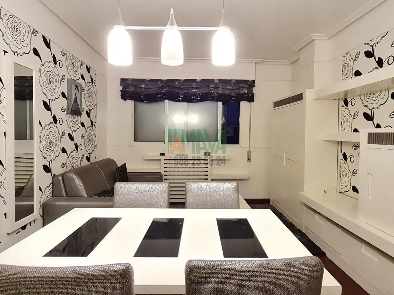 Comedor de Apartamento de alquiler en Ourense Capital  con Calefacción y Amueblado