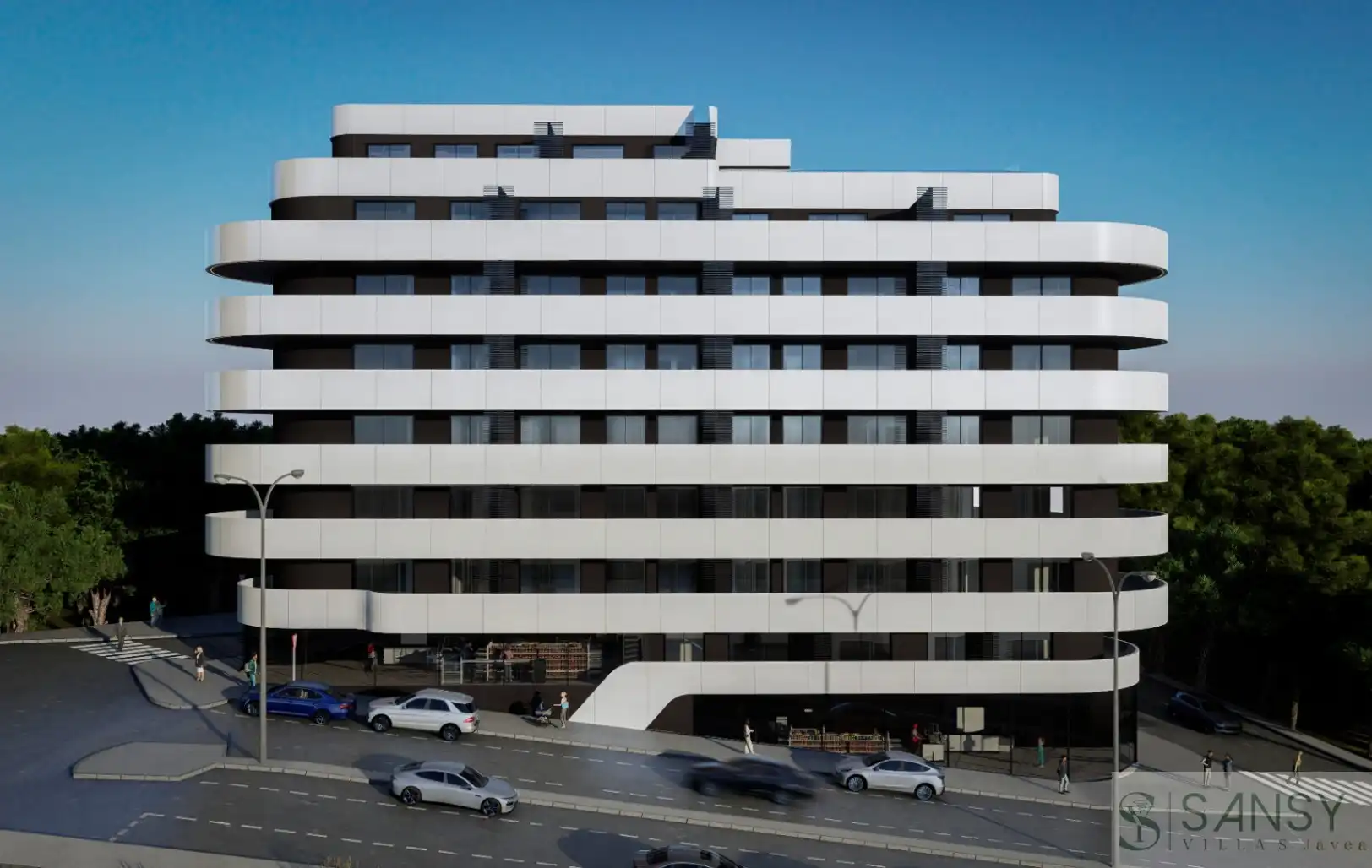 Vista exterior de Apartamento en venta en Calpe / Calp con Aire acondicionado, Trastero y Piscina