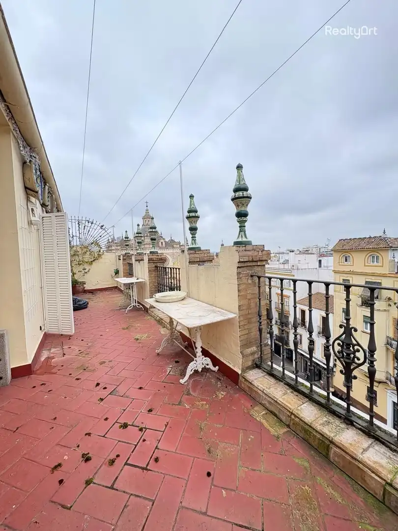 Terrace of Attic for sale in  Sevilla Capital  with Air Conditioner, Terrace and Swimming Pool