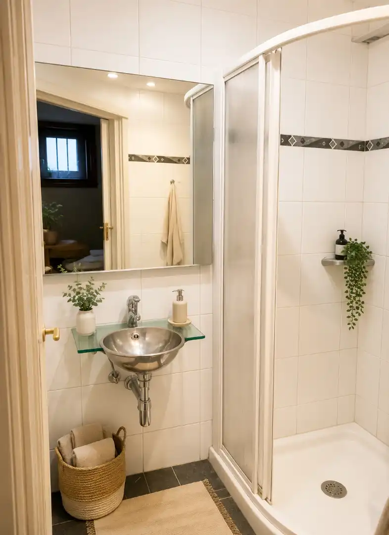 Baño de Casa adosada en venta en Usurbil con Calefacción, Parquet y Amueblado
