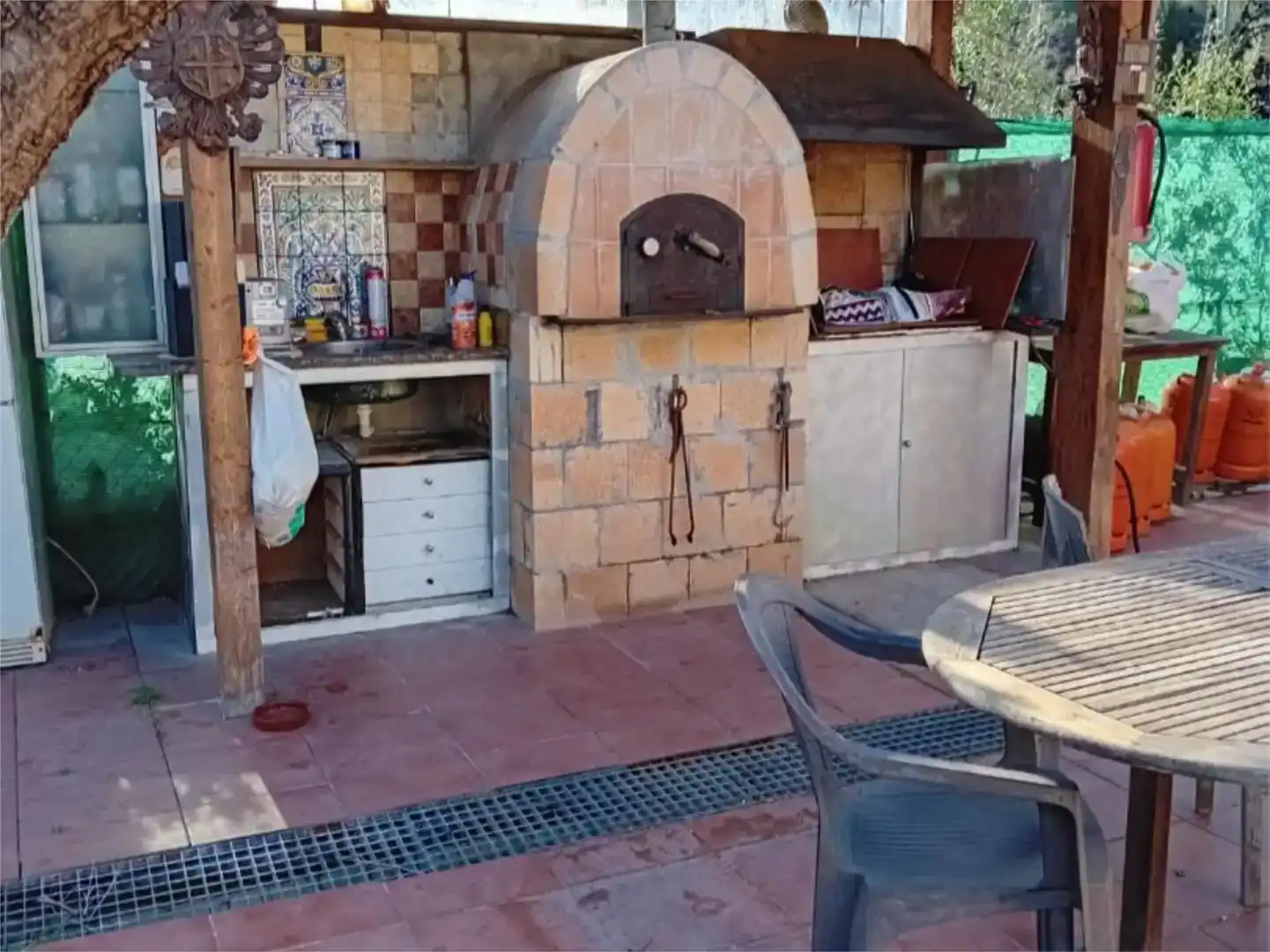 Cuina de Finca rústica en venda en Sitges amb Aire condicionat i Balcó
