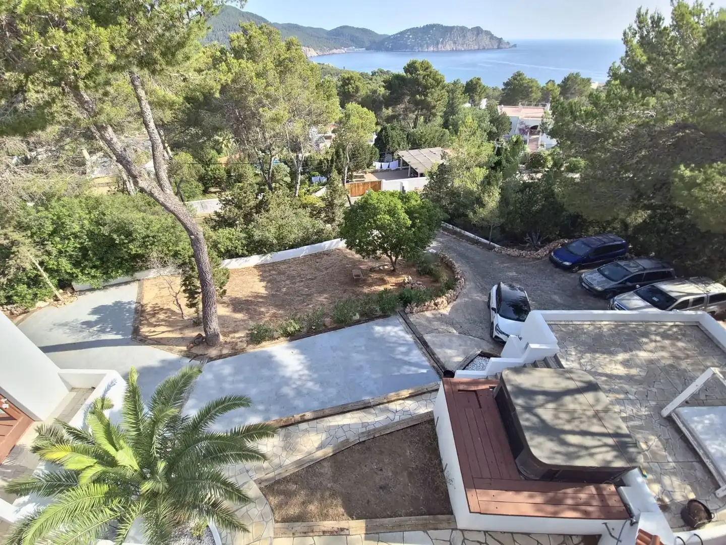 Vista exterior de Casa o xalet en venda en Santa Eulària des Riu amb Aire condicionat, Calefacció i Jardí privat