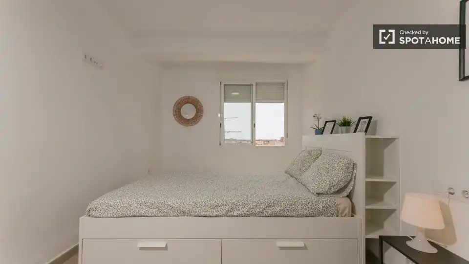 Bedroom of Flat for rent in Puçol  with Air Conditioner, Heating and Furnished