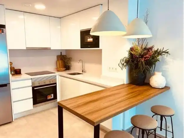Kitchen of Flat for rent in Alicante / Alacant  with Air Conditioner, Heating and Furnished