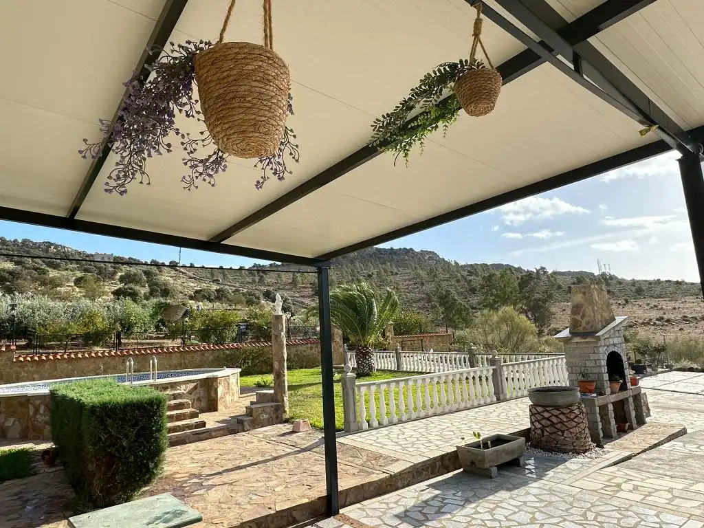 Terrassa de Casa o xalet en venda en Magacela amb Jardí privat, Terrassa i Piscina
