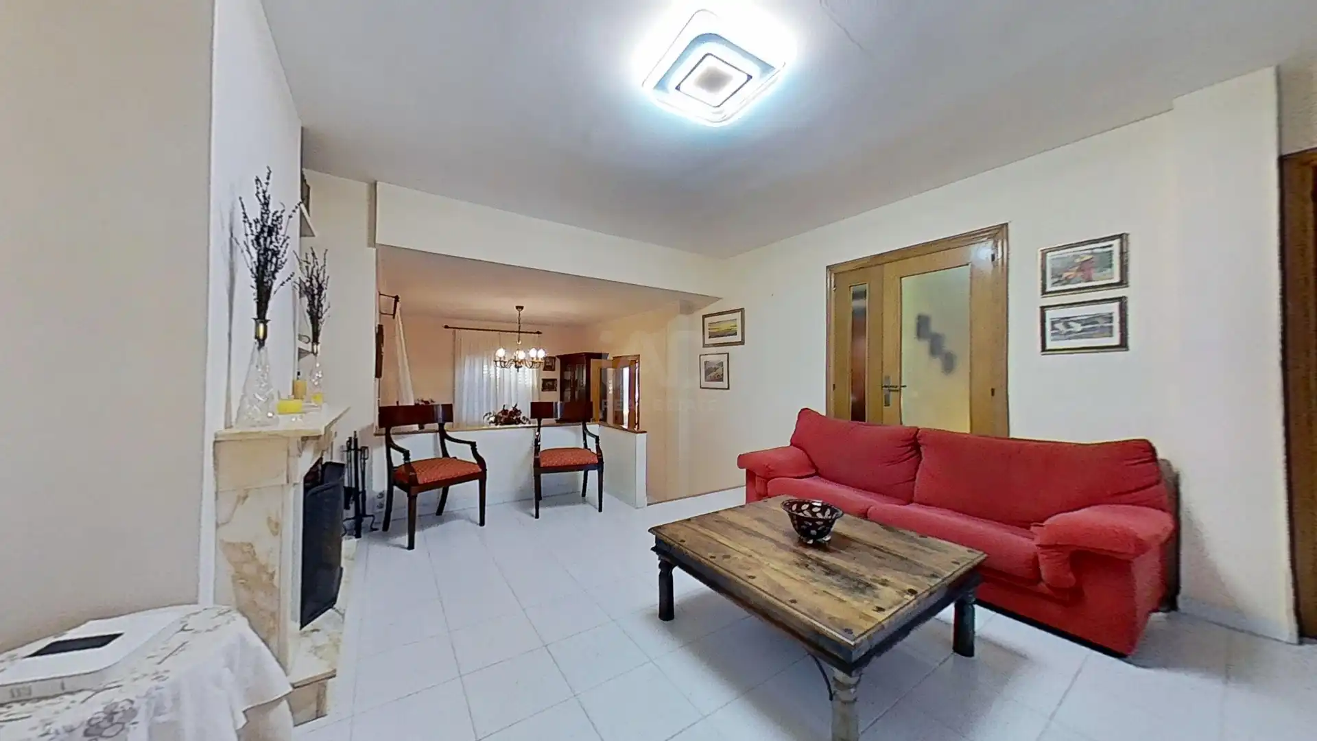 Sala de estar de Casa adosada en venta en Castellón de la Plana / Castelló de la Plana con Aire acondicionado, Calefacción y Terraza