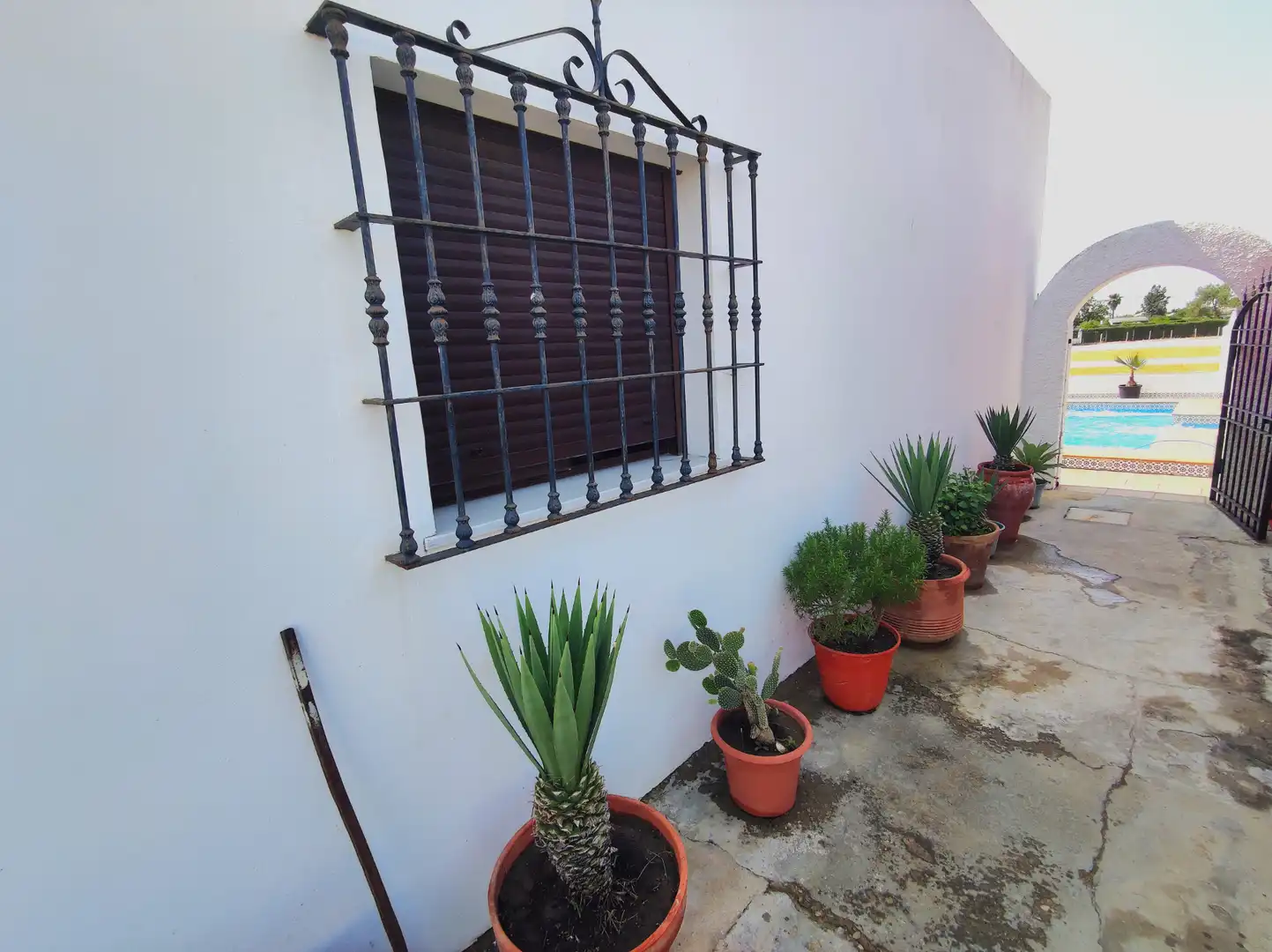 Terraza de Finca rústica en venta en El Cuervo de Sevilla con Aire acondicionado, Jardín privado y Terraza