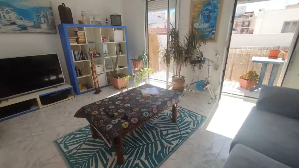 Sala d'estar de Àtic en venda en Santa Pola amb Terrassa i Moblat