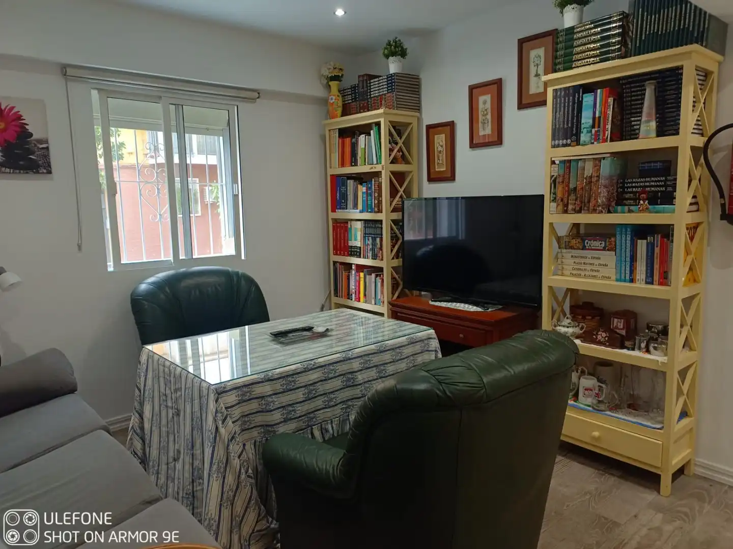 Sala de estar de Piso para compartir en Sevilla con Aire acondicionado, Terraza y Amueblado