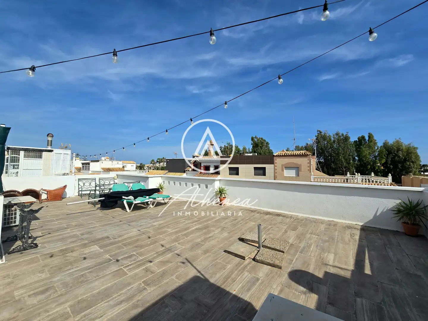 Terrace of Detached homes for sale in Roquetas de Mar  with Air Conditioner, Heating and Terrace