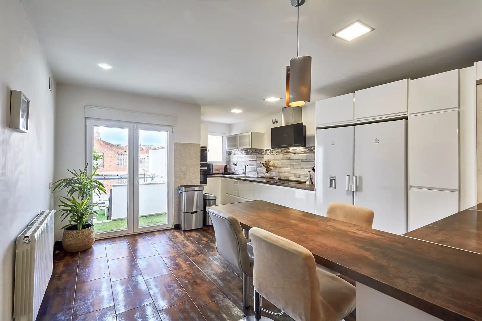 Cocina de Casa adosada en venta en Terrassa con Aire acondicionado, Calefacción y Parquet