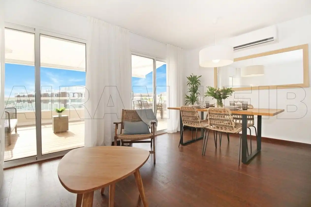 Sala de estar de Ático de alquiler en Alcúdia con Aire acondicionado, Terraza y Amueblado