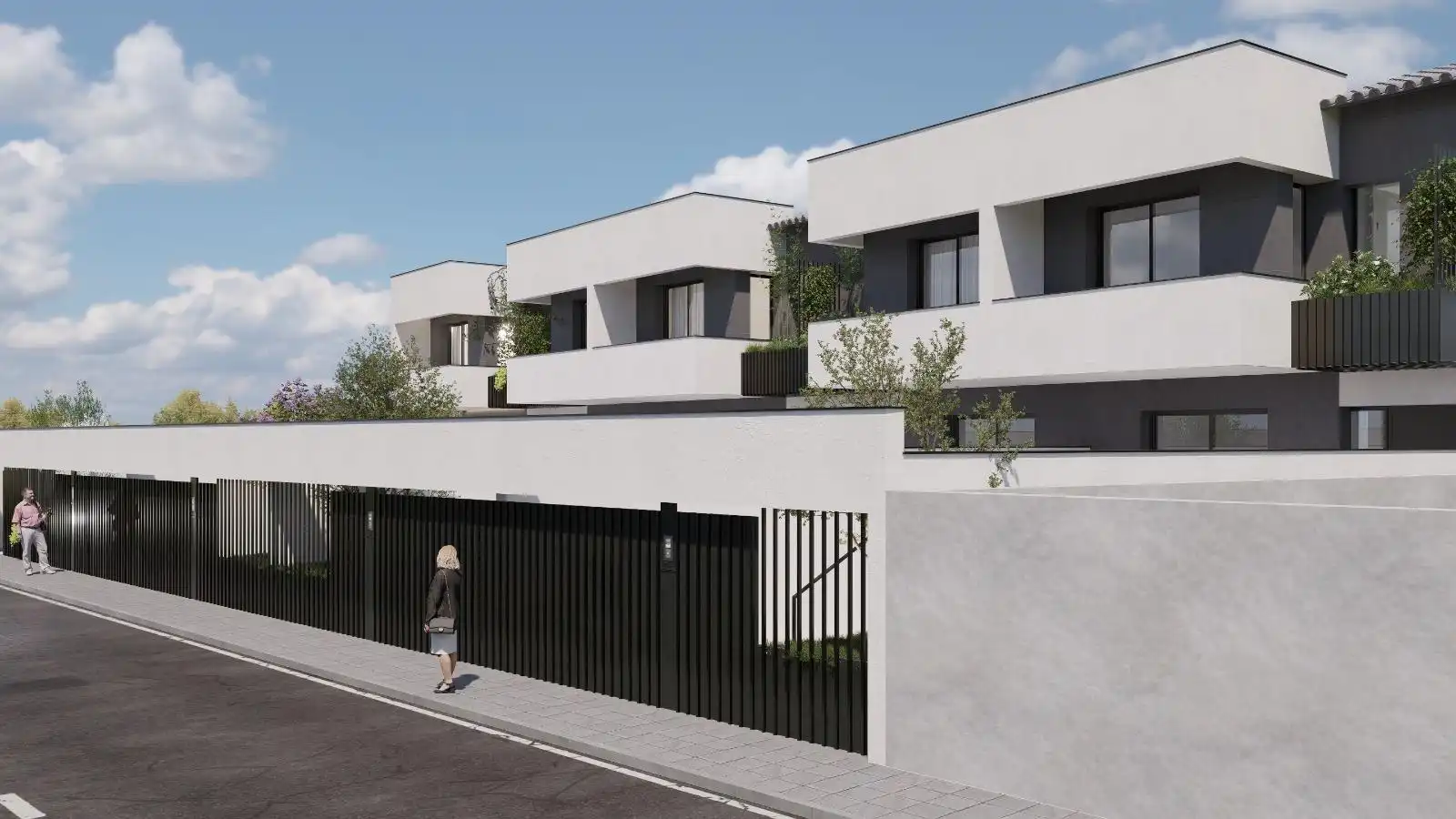 Vista exterior de Casa adosada en venta en Las Gabias con Aire acondicionado, Calefacción y Terraza
