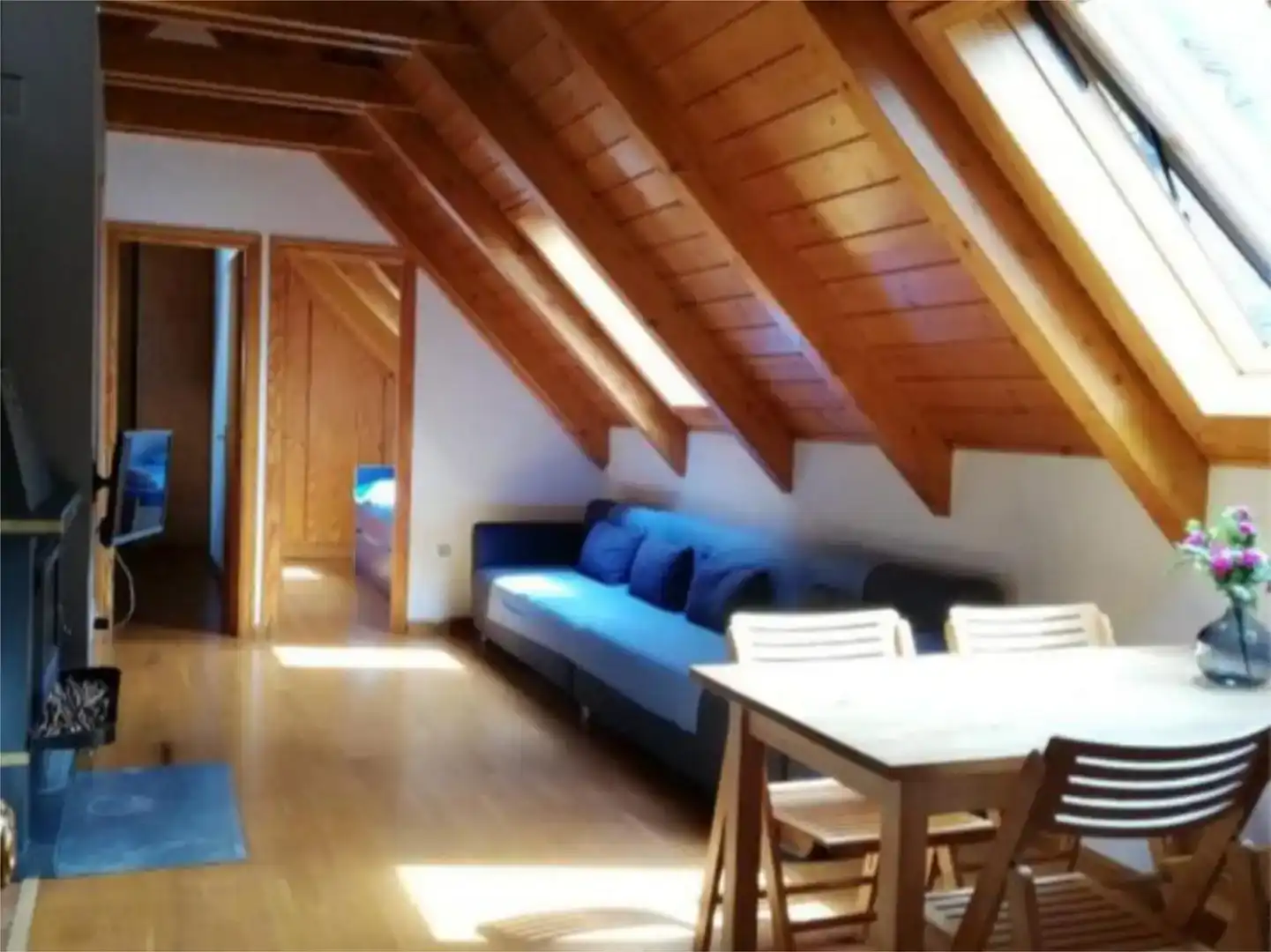 Sala de estar de Apartamento de alquiler en Canfranc con Parquet y Amueblado