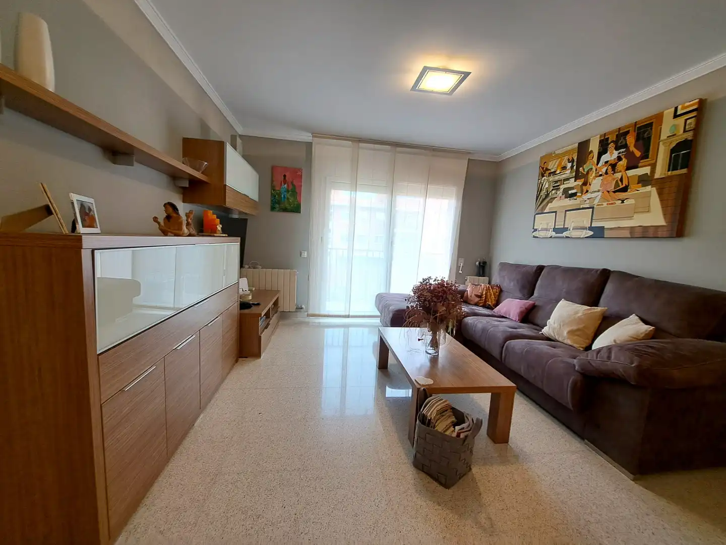 Living room of Flat for sale in Mataró  with Heating, Oven and Balcony