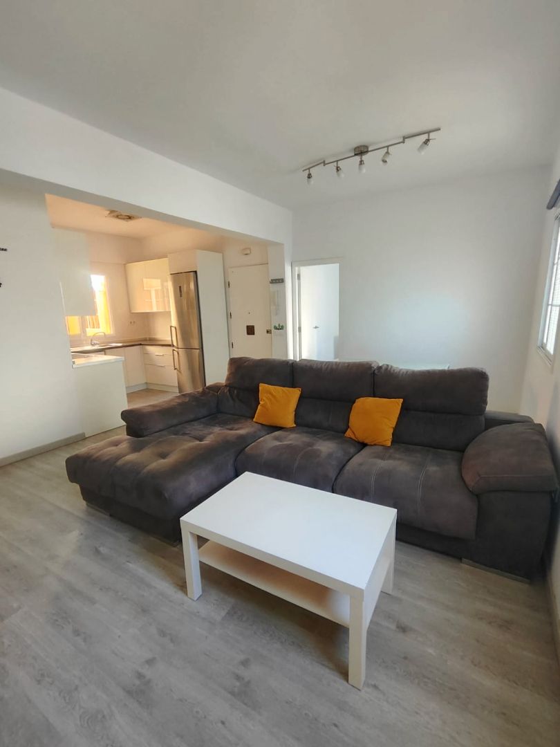 Sala d'estar de Pis de lloguer en  Santa Cruz de Tenerife Capital amb Parquet, Moblat i Forn