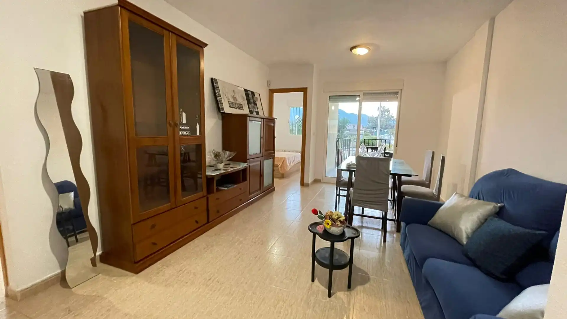 Sala de estar de Casa o chalet de alquiler en Mazarrón con Jardín privado, Terraza y Amueblado