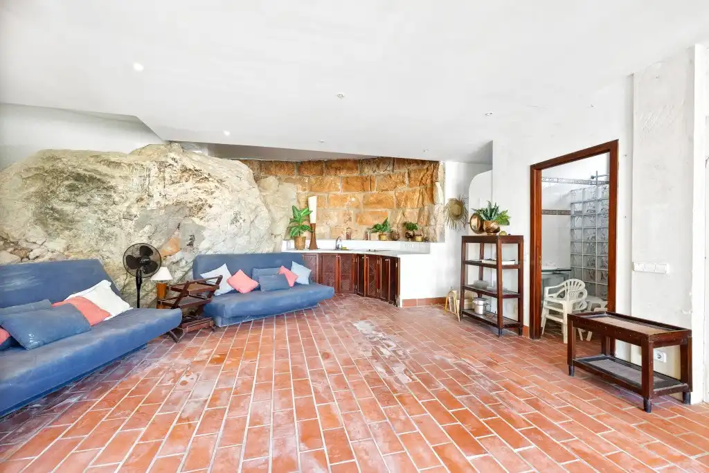 Sala d'estar de Casa o xalet en venda en Alcúdia amb Aire condicionat, Jardí privat i Terrassa