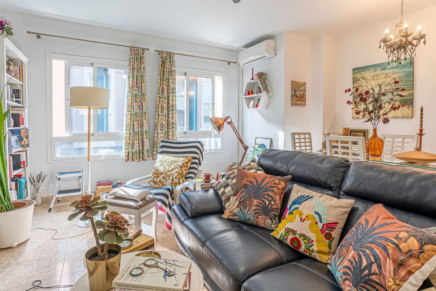 Wohnzimmer von Wohnung zum Verkauf in Rincón de la Victoria mit Klimaanlage