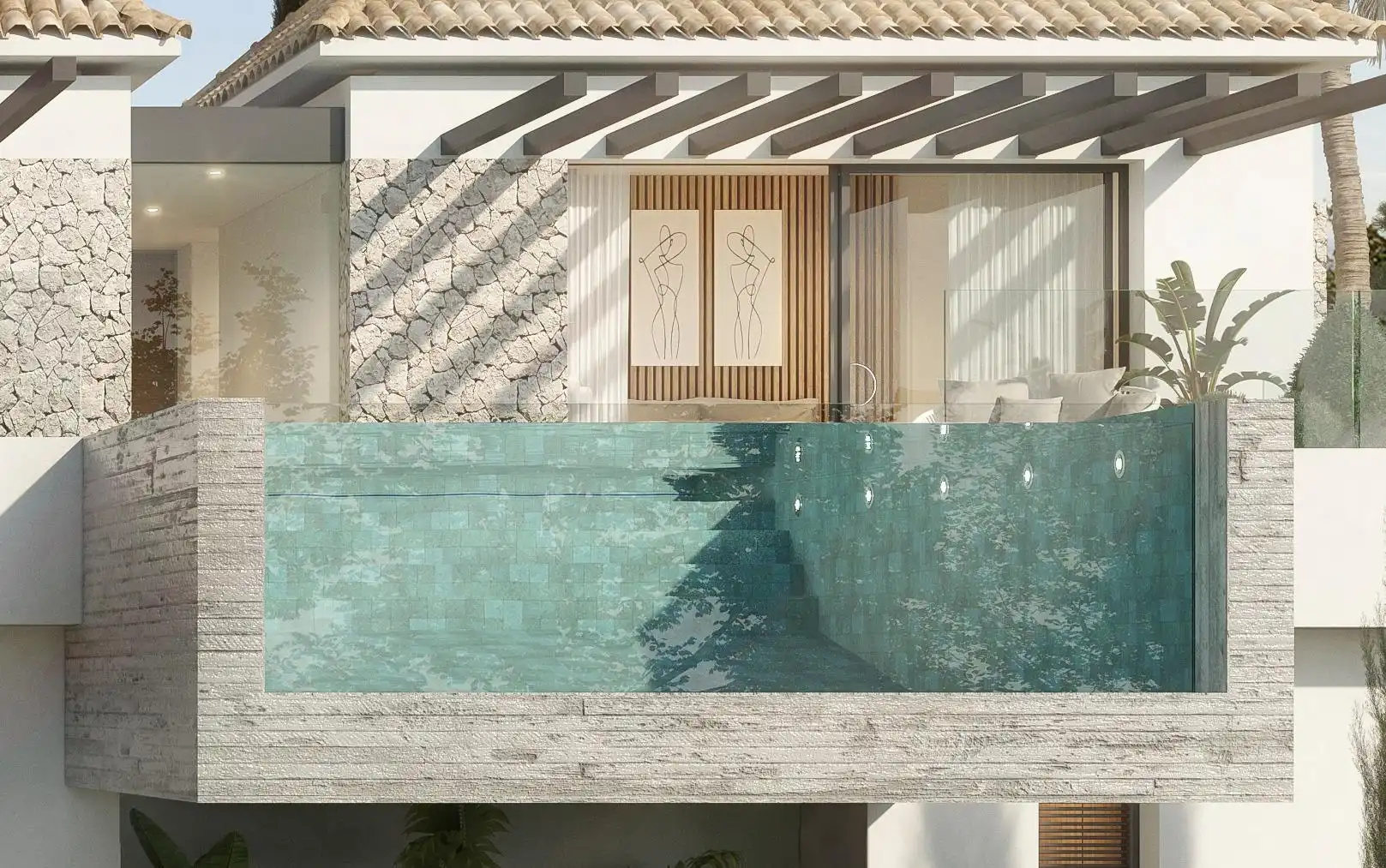 Piscina de Casa o chalet en venta en Marbella con Aire acondicionado, Calefacción y Terraza