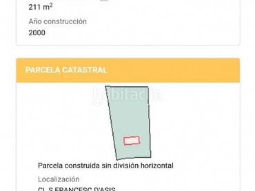 Wohnbaugrundstück zum Verkauf in Carrer de Sant Francesc d'Assís 4