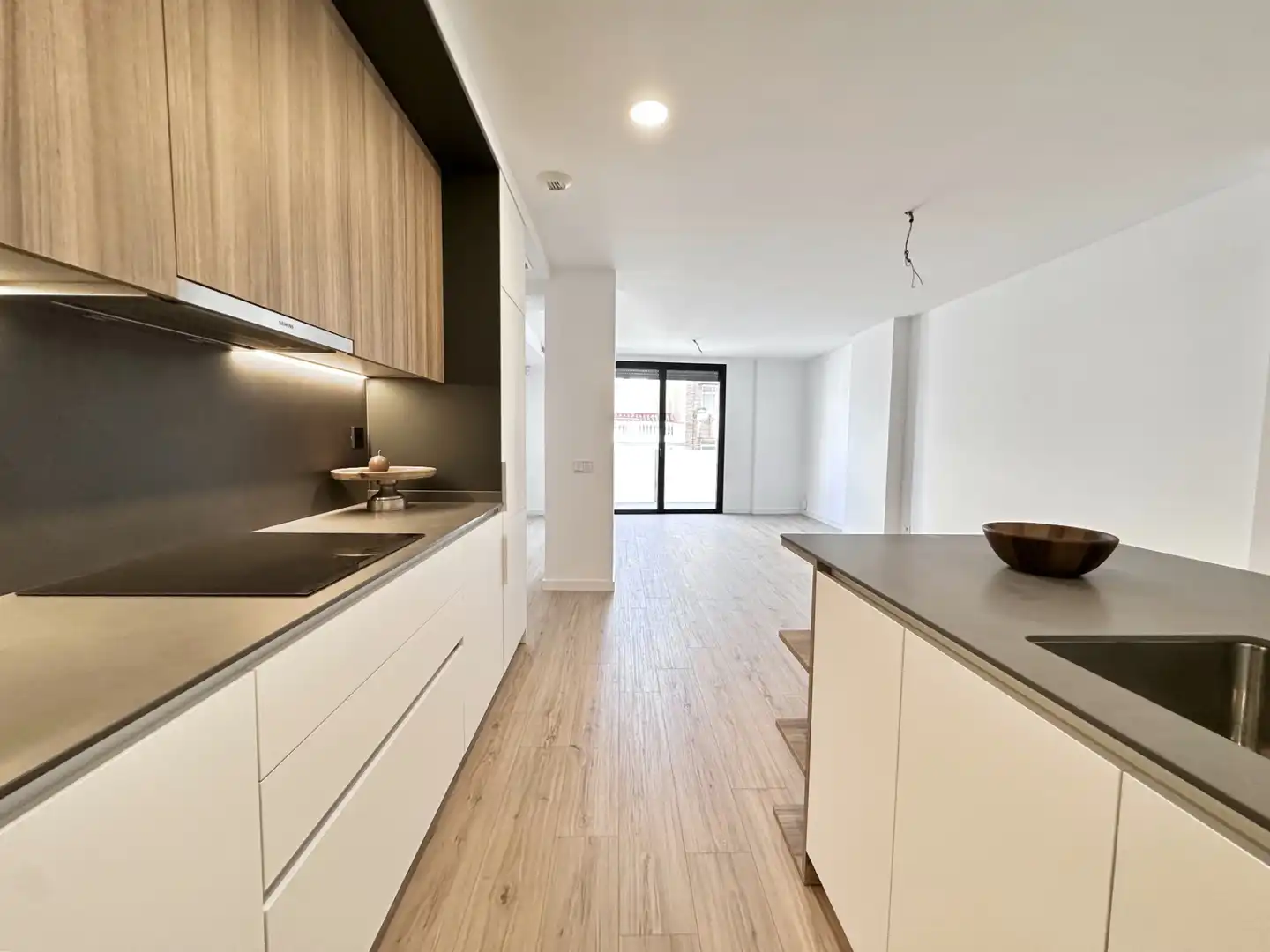 Küche von Wohnung zum Verkauf in Badalona mit Klimaanlage, Heizung und Parkett