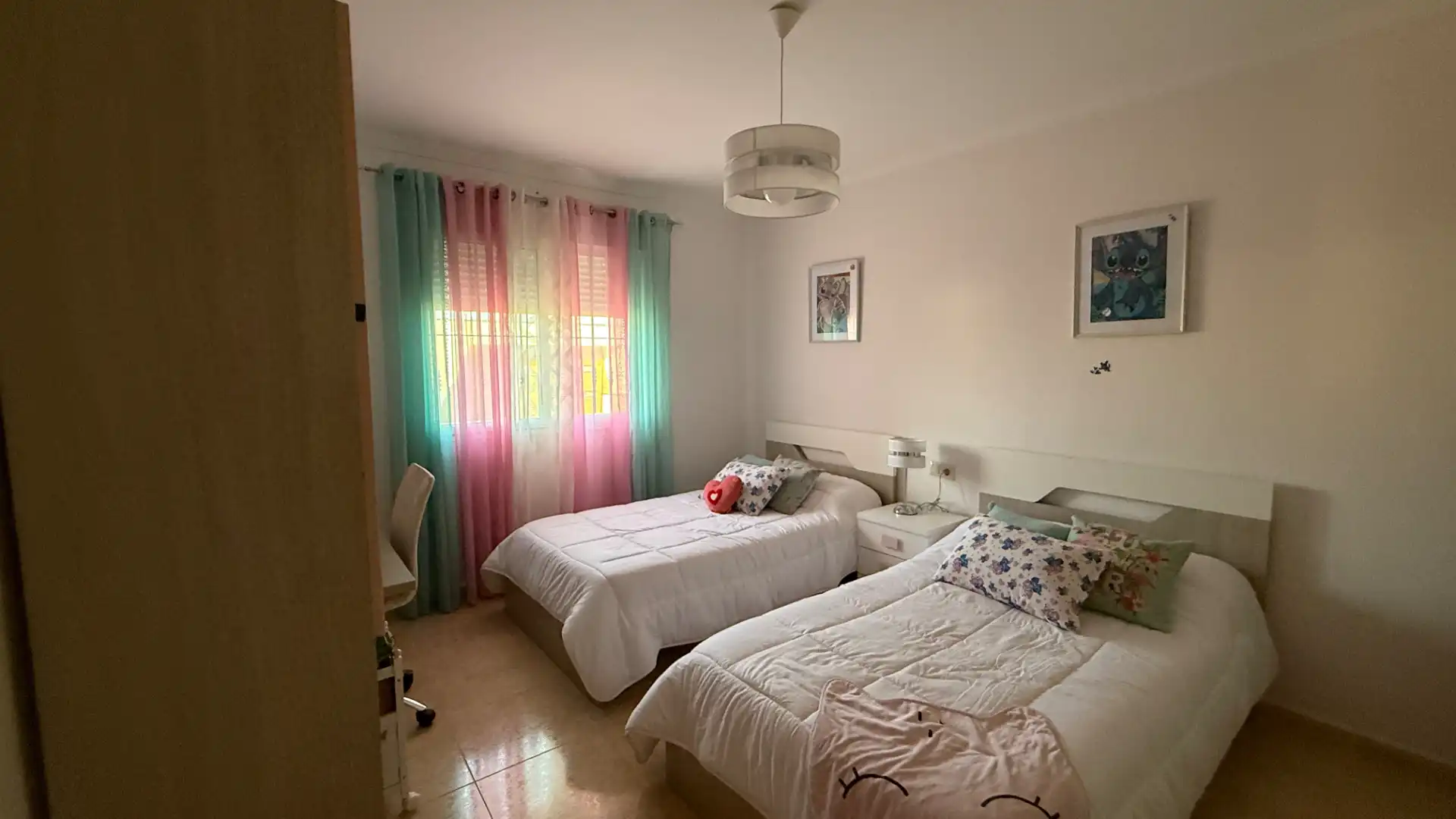 Dormitori de Casa adosada en venda en Lorca amb Aire condicionat, Calefacció i Jardí privat