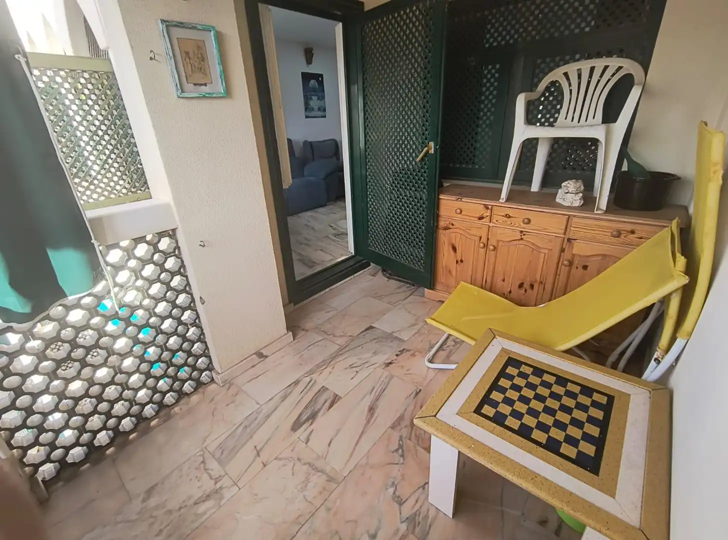 Terraza de Apartamento en venta en Santa Pola con Jardín privado, Terraza y Amueblado