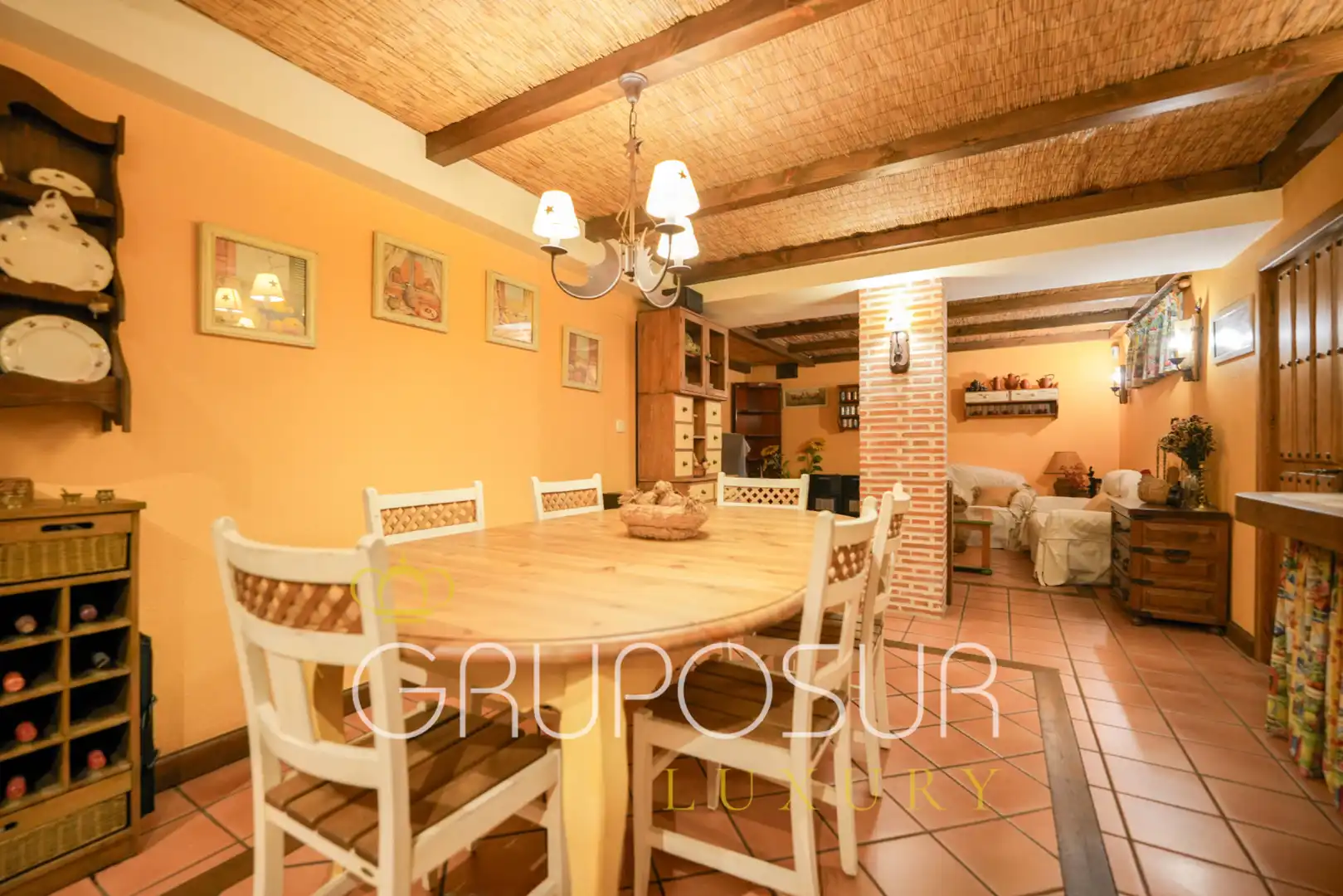Dining room of Detached homes for sale in Simancas  with Heating, Private garden and Parquet flooring