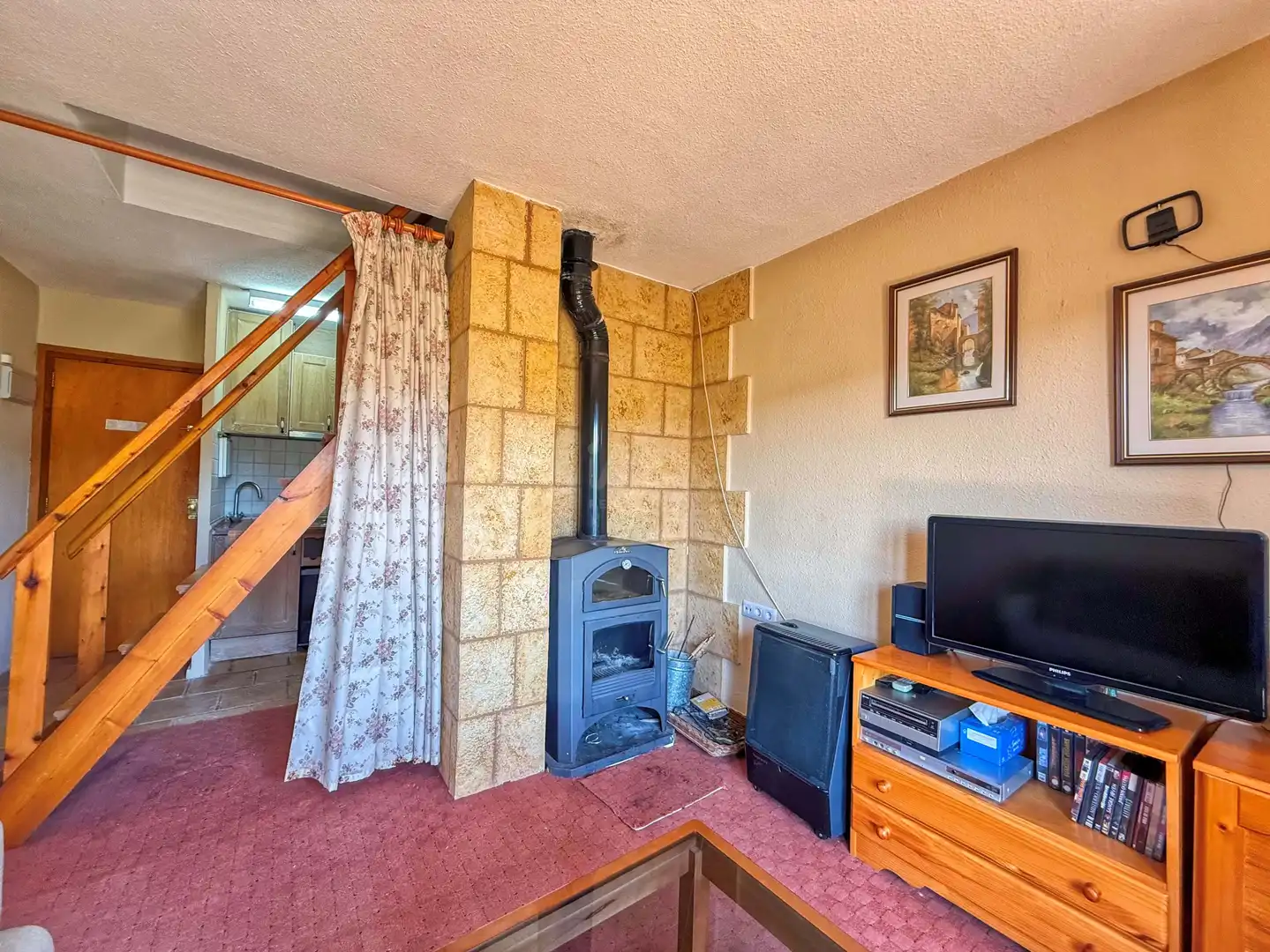 Living room of Flat for sale in Alcalá de la Selva  with Heating and Terrace