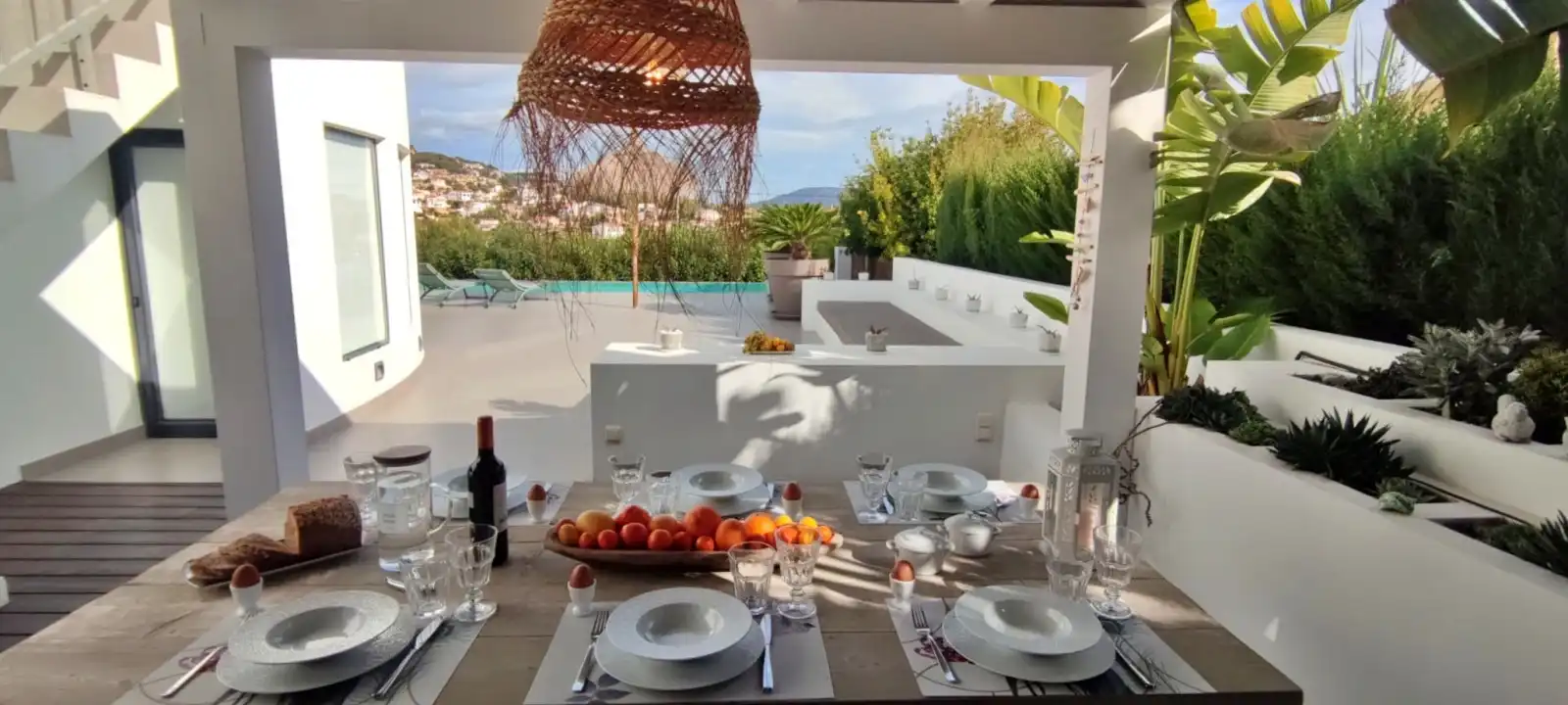 Terrassa de Casa o xalet de lloguer en Benissa amb Aire condicionat, Calefacció i Jardí privat