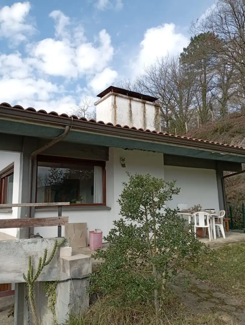 Vista exterior de Casa adosada en venta en Arrankudiaga / Zollo con Calefacción, Jardín privado y Terraza