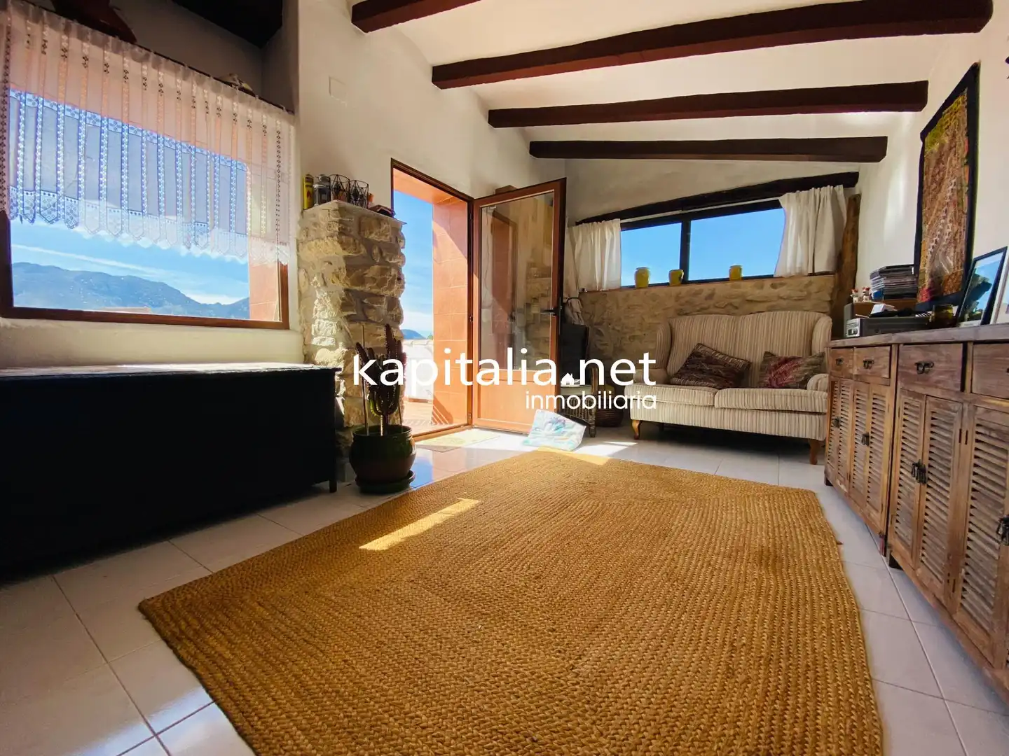 Living room of Country homes for sale in Tollos  with Terrace, Storage room and Furnished