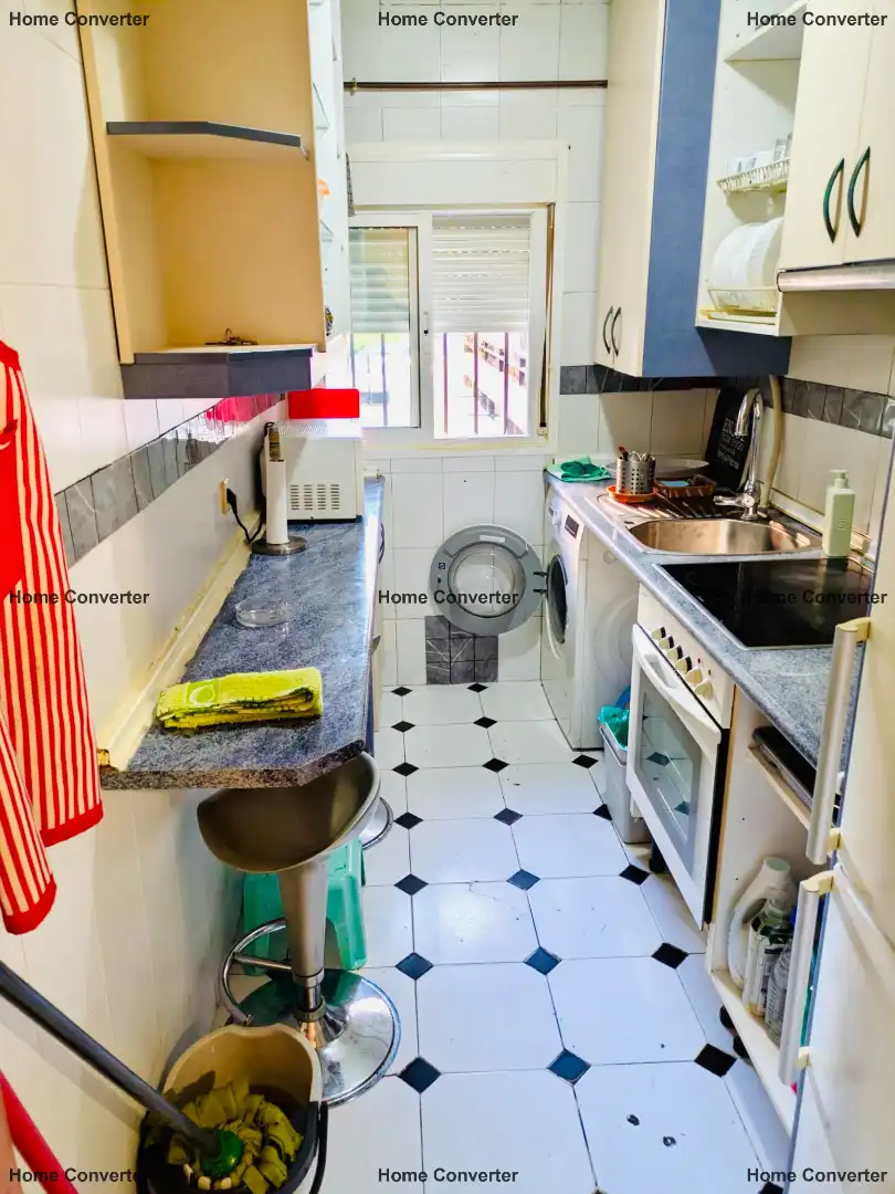 Kitchen of Flat for sale in Madrid  with Heating, Terrace and Oven