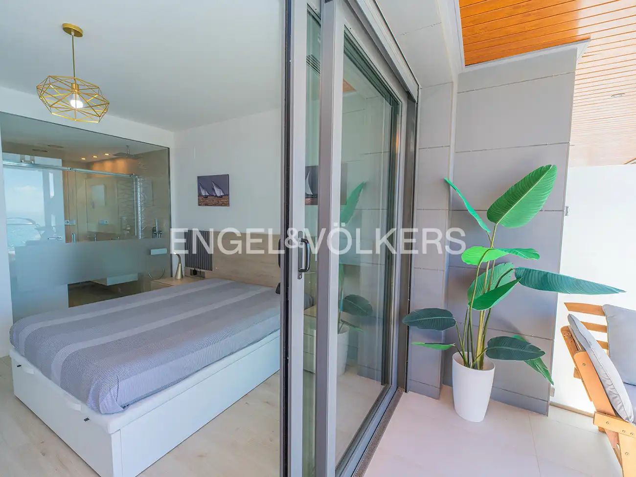 Balcony of Flat for rent in Alicante / Alacant  with Air Conditioner, Terrace and Furnished