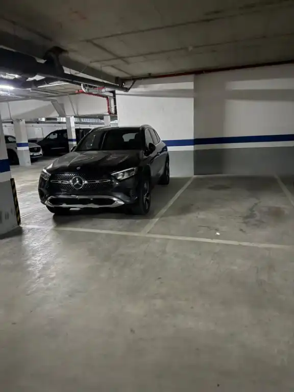 Parking of Flat for rent in Badalona  with Air Conditioner, Heating and Parquet flooring