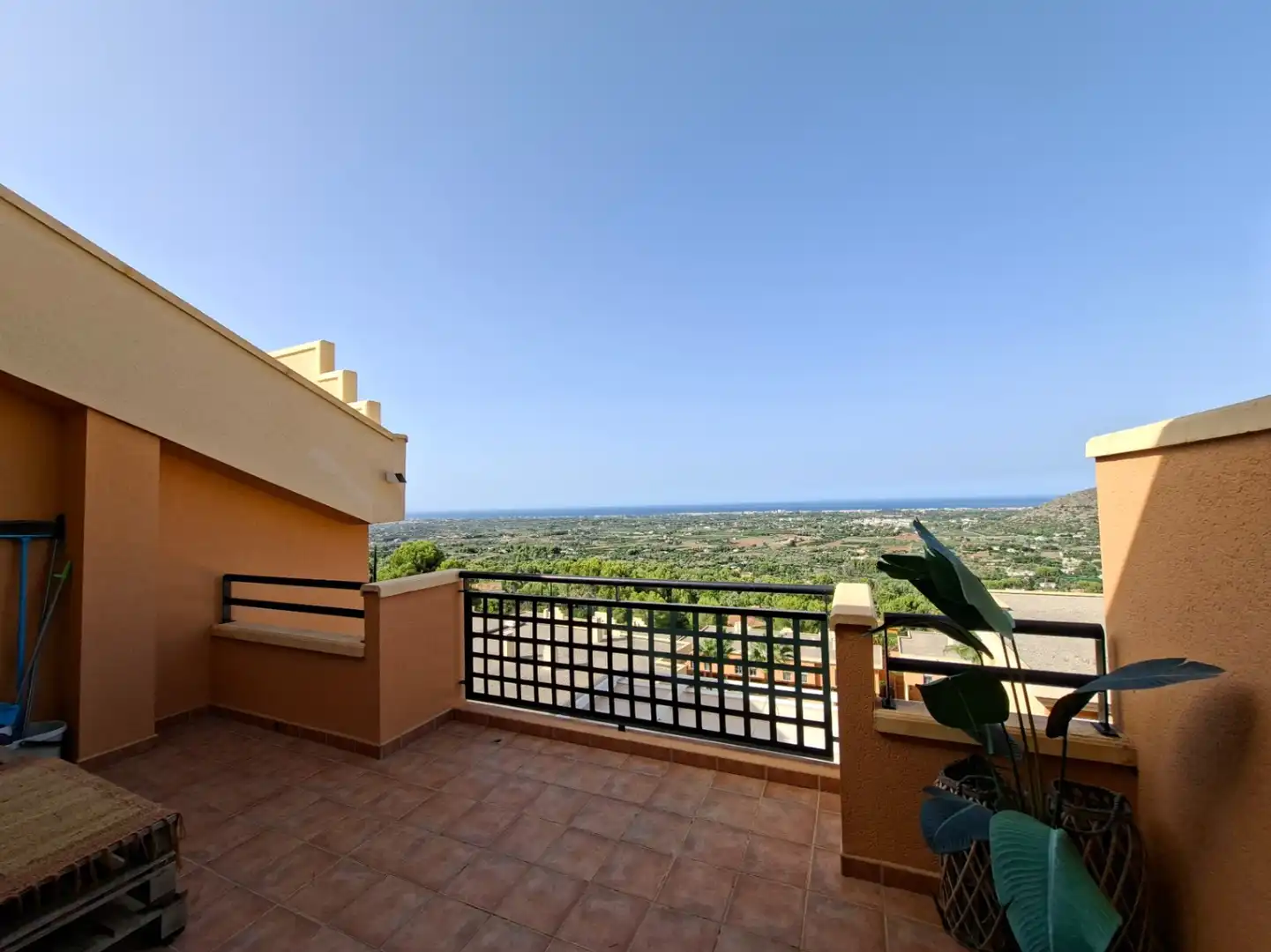 Terrasse von Wohnungen zum Verkauf in Pedreguer mit Klimaanlage, Heizung und Privatgarten