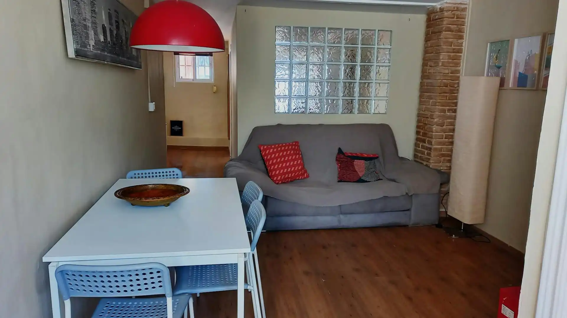 Wohnzimmer von Wohnung zur Miete in Valencia mit Klimaanlage, Heizung und Möbliert